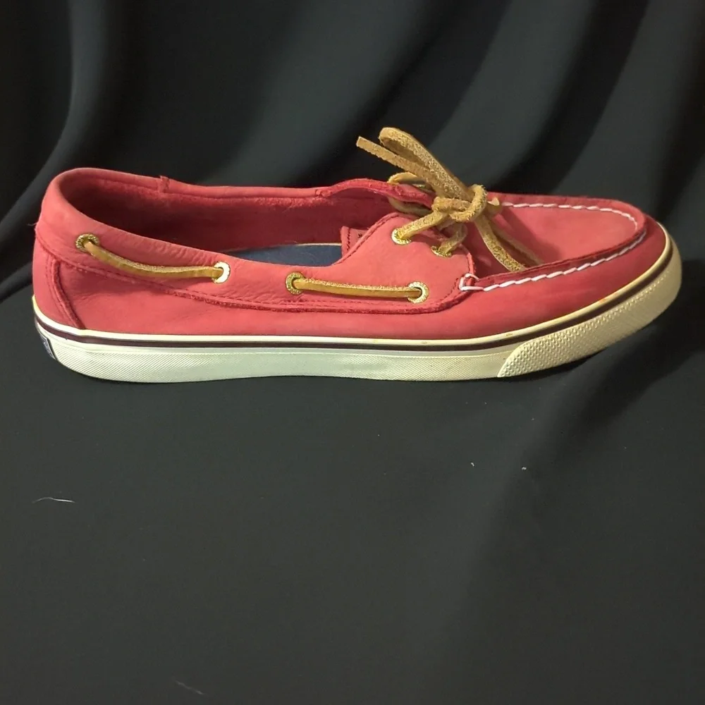 Sperry topsiders, red, size 8. Excellent condition. - Picture 7 of 11
